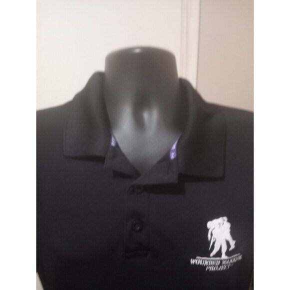 Under Armour Polo Shirt Mens XL Black Freedom Wounded Warrior Project - Picture 4 of 11